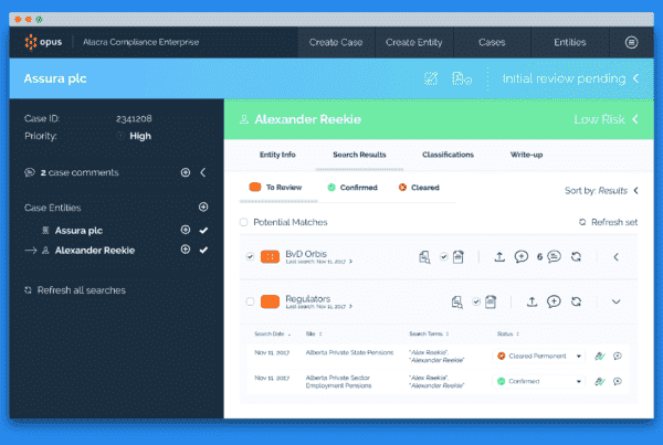 SaaS Compliance dashboard